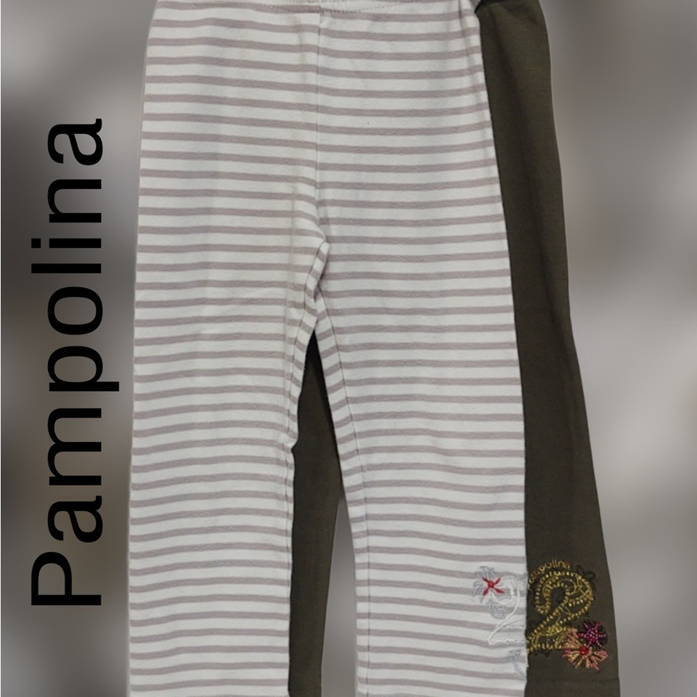 Pampolina‎ Girl's Leggings, Set of 2, Size 3T